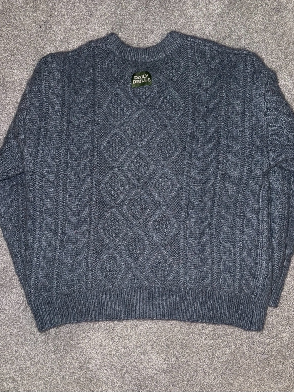 Daily Drills Women's Blue Crewneck Sweater - Picture 4 of 6